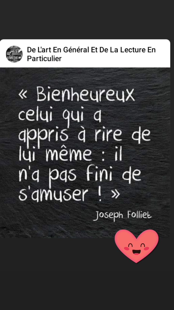 Et vive l&rsquo;auto-dérision 😆