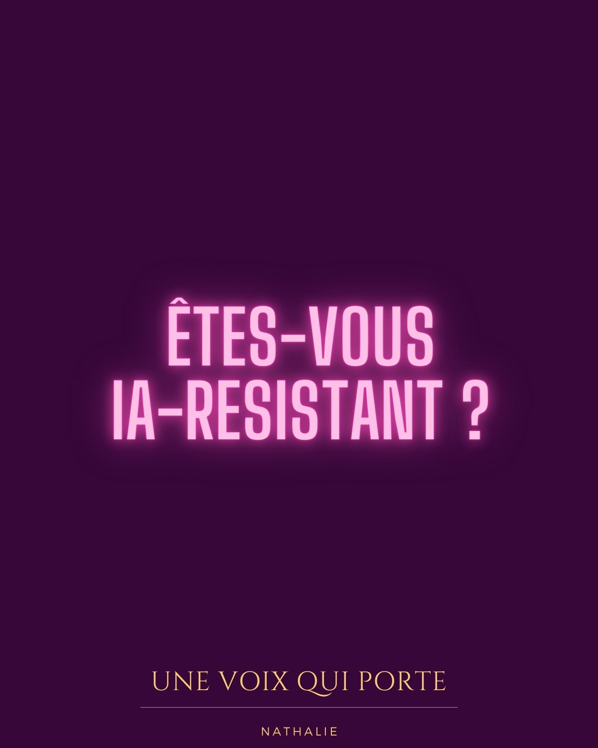 Êtes-vous IA-Resistant ?